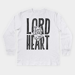 Lord Looks at the Heart Kids Long Sleeve T-Shirt